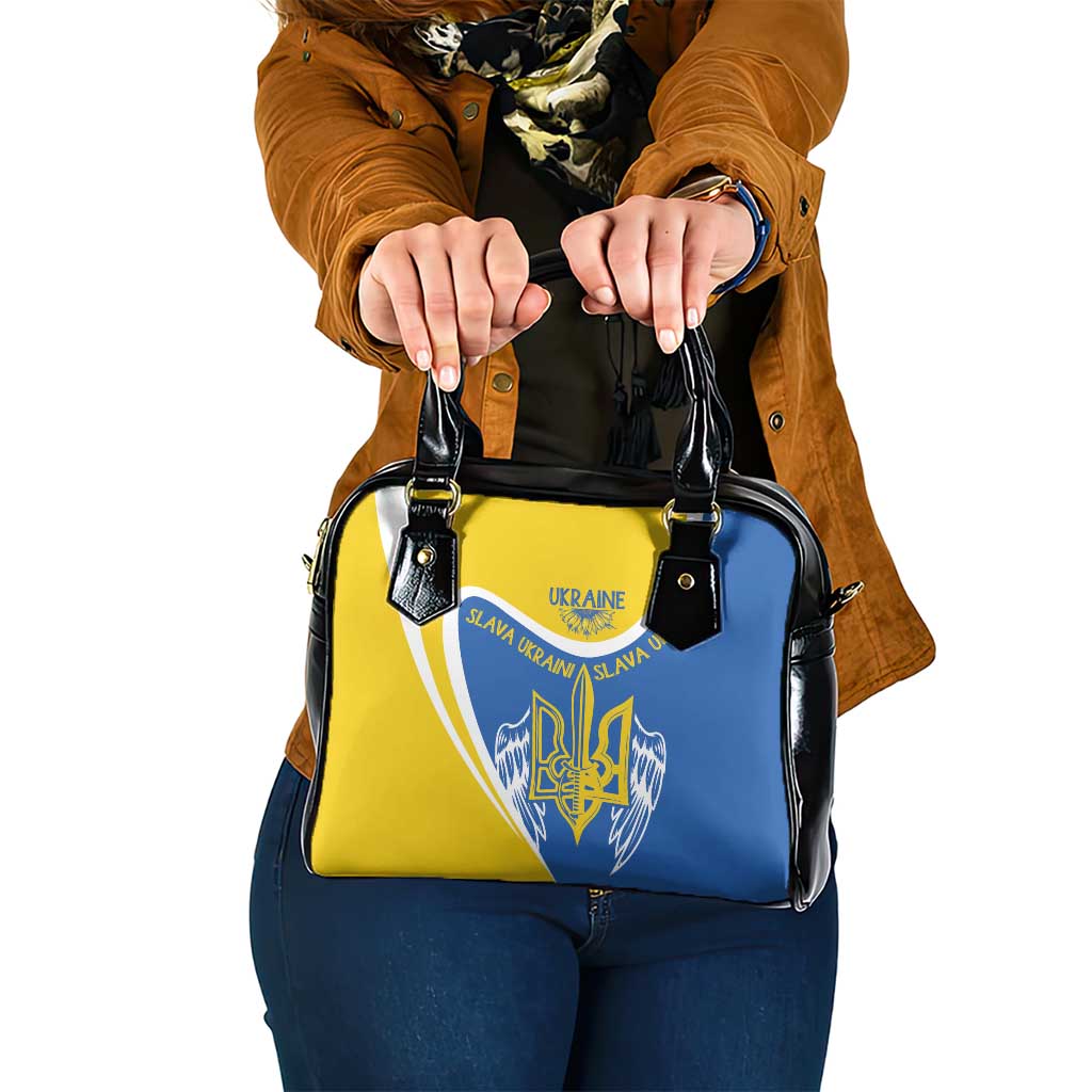 Ukraine Stylized Tryzub Shoulder Handbag Slava Ukraini