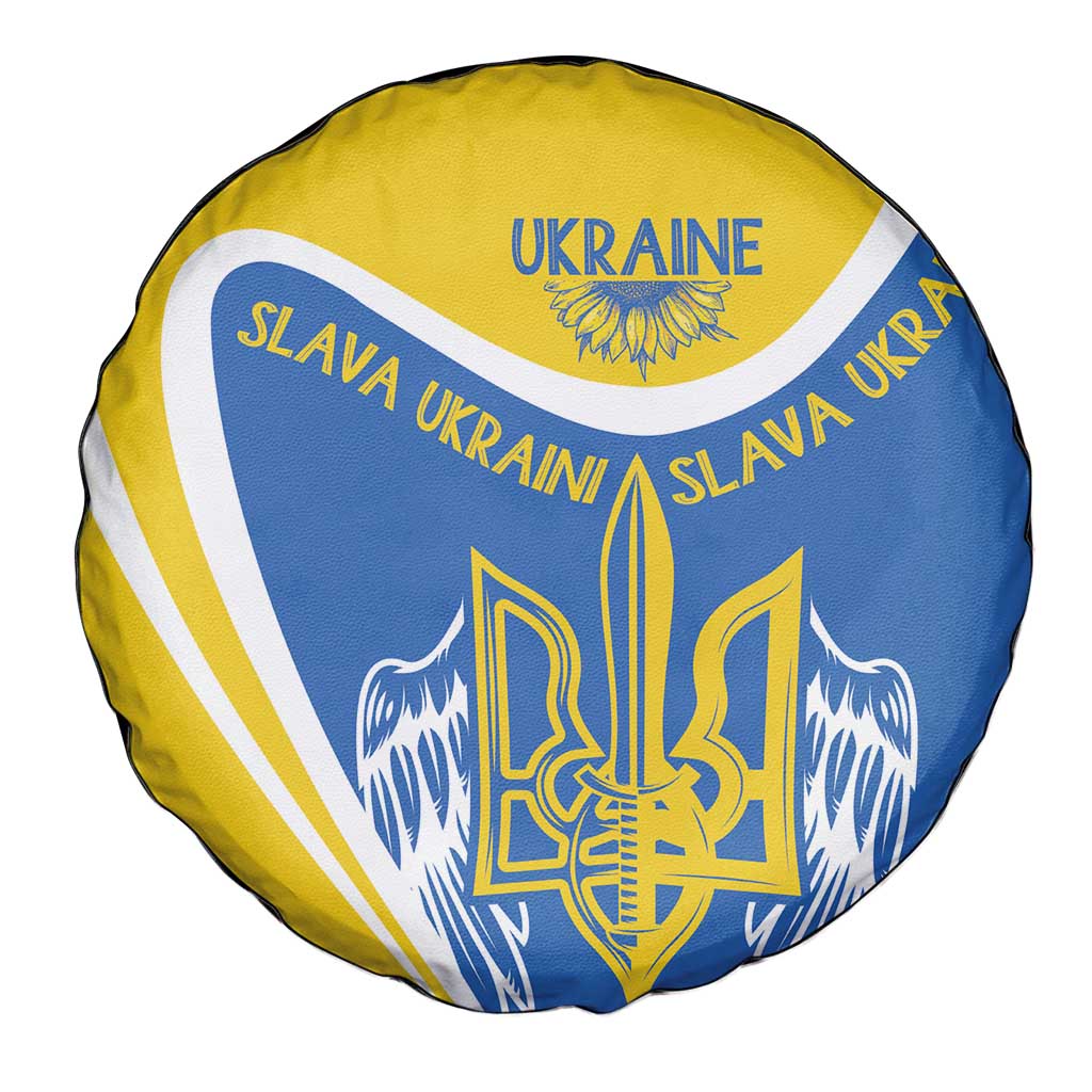 Ukraine Stylized Tryzub Spare Tire Cover Slava Ukraini