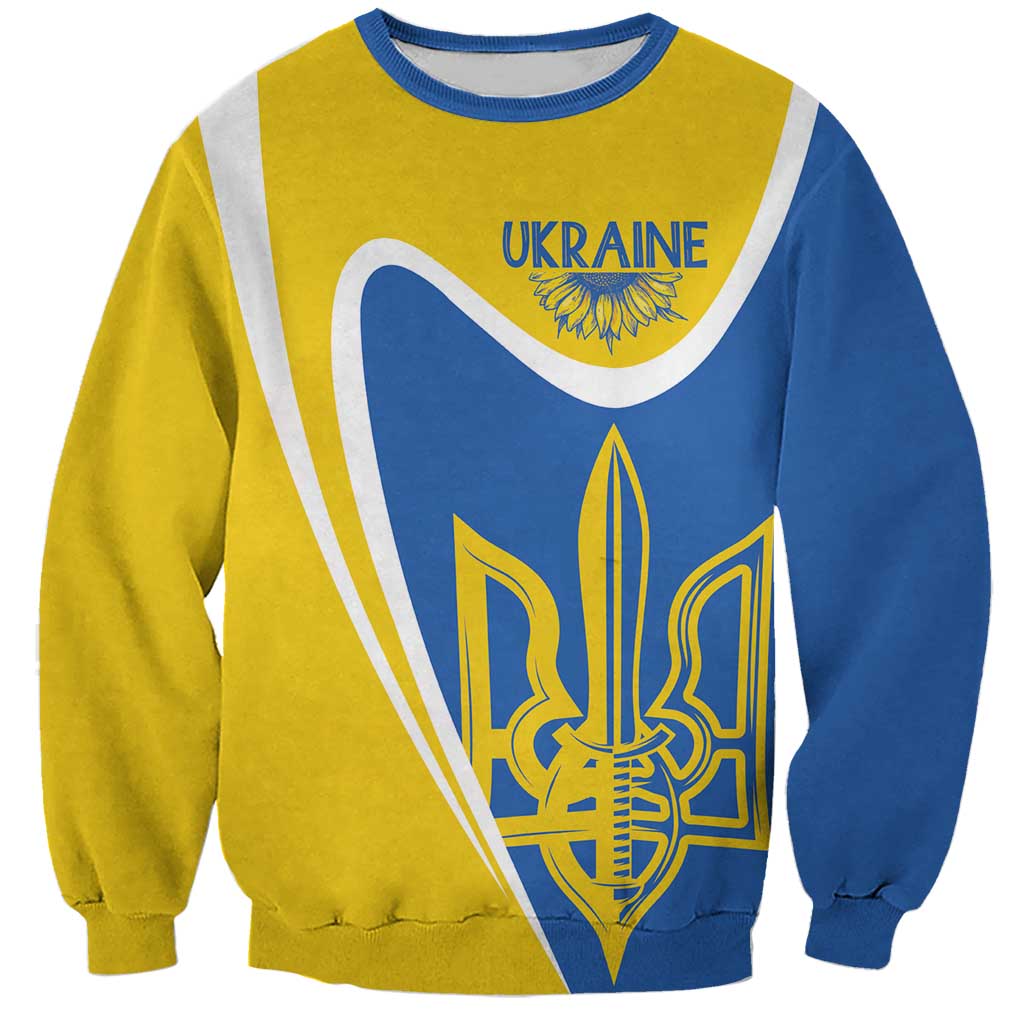 Ukraine Stylized Tryzub Sweatshirt Slava Ukraini