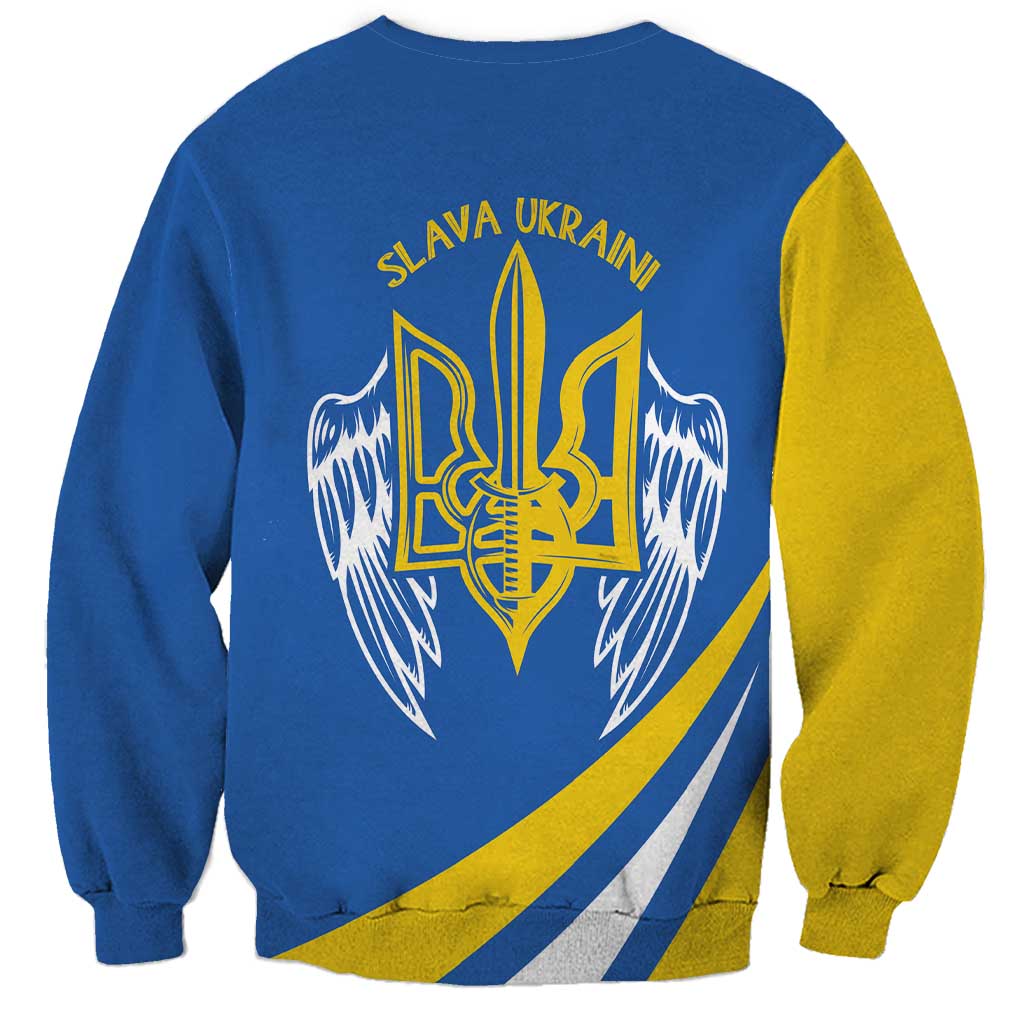Ukraine Stylized Tryzub Sweatshirt Slava Ukraini