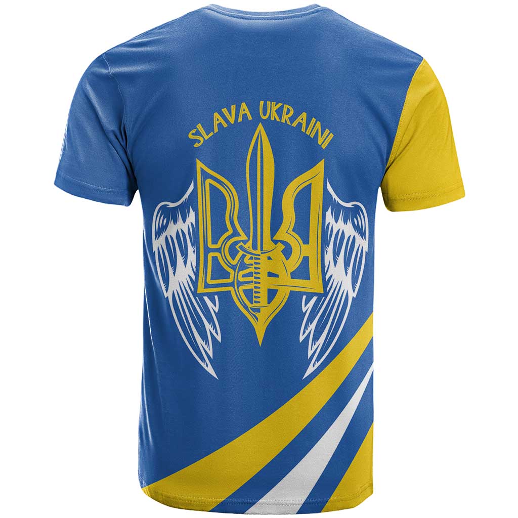 Ukraine Stylized Tryzub T Shirt Slava Ukraini