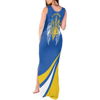 Ukraine Stylized Tryzub Tank Maxi Dress Slava Ukraini
