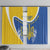 Ukraine Stylized Tryzub Window Curtain Slava Ukraini