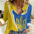 Ukraine Stylized Tryzub Women Casual Shirt Slava Ukraini