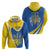 Ukraine Stylized Tryzub Zip Hoodie Slava Ukraini