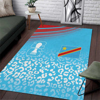 DR Congo WC2026 Guernsey Leopard Inspired Area Rug