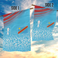 DR Congo WC2026 Guernsey Leopard Inspired Garden Flag