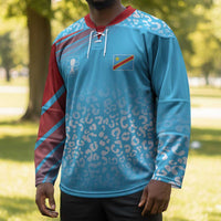 DR Congo WC2026 Custom Guernsey Leopard Inspired Hockey Jersey