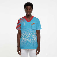 DR Congo WC2026 Custom Guernsey Leopard Inspired Scrub Top