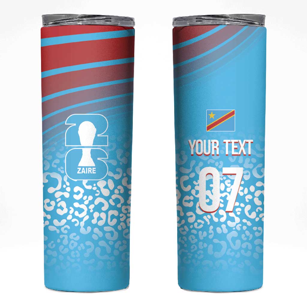 DR Congo WC2026 Custom Guernsey Leopard Inspired Skinny Tumbler