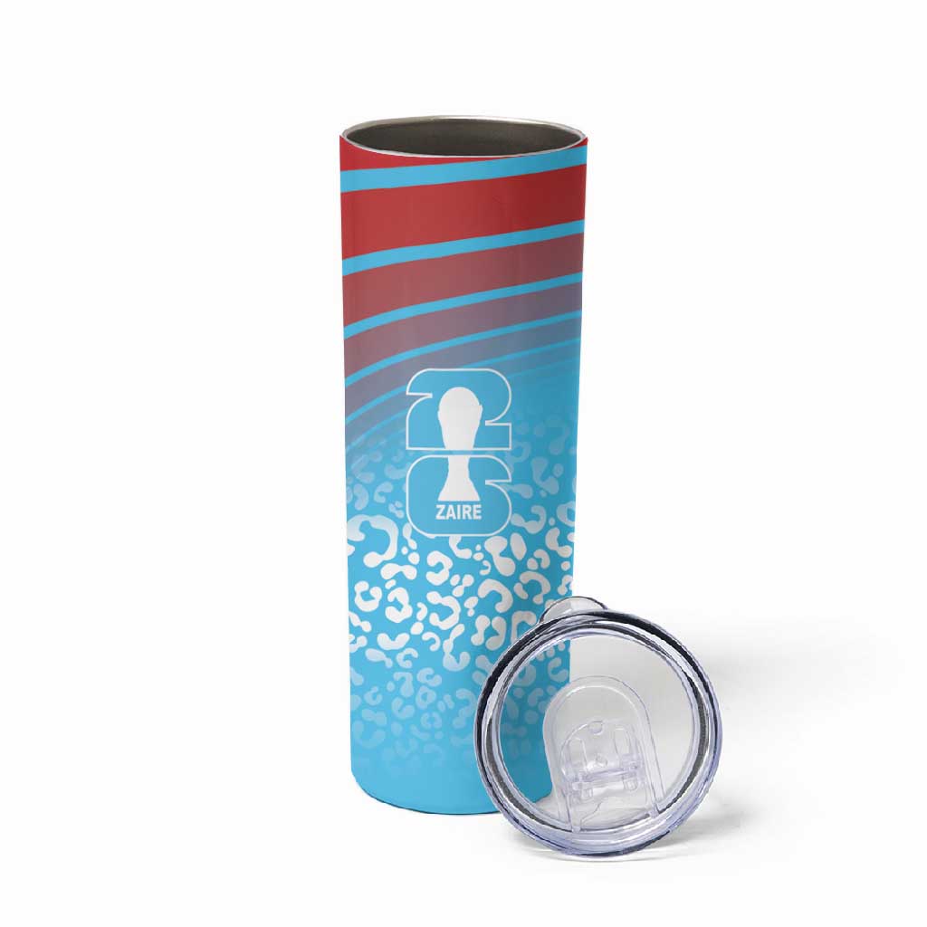 DR Congo WC2026 Custom Guernsey Leopard Inspired Skinny Tumbler
