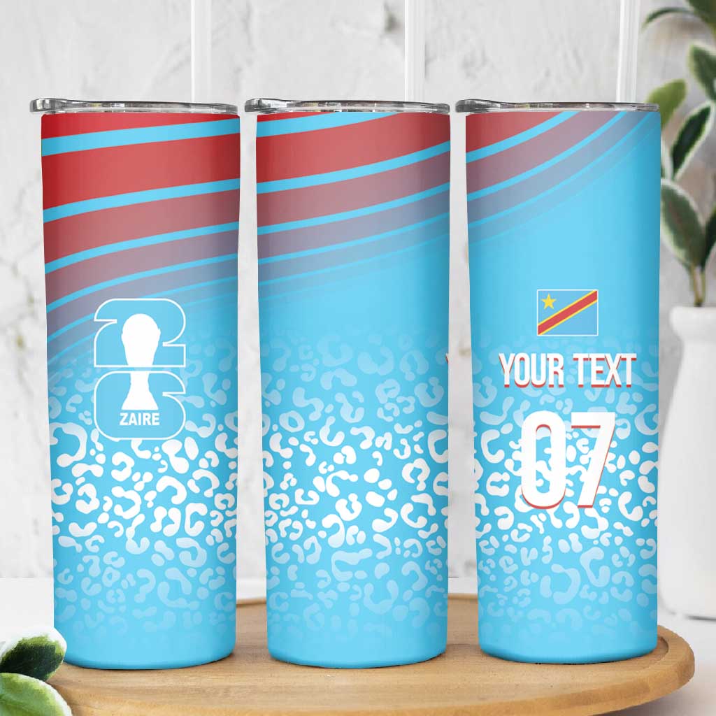 DR Congo WC2026 Custom Guernsey Leopard Inspired Skinny Tumbler