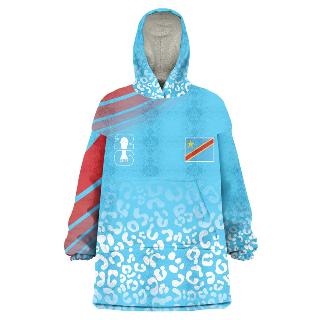 DR Congo WC2026 Custom Guernsey Leopard Inspired Wearable Blanket Hoodie