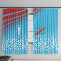 DR Congo WC2026 Guernsey Leopard Inspired Window Curtain