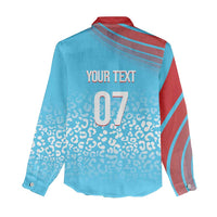 DR Congo WC2026 Custom Guernsey Leopard Inspired Women Casual Shirt