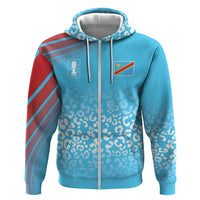 DR Congo WC2026 Custom Guernsey Leopard Inspired Zip Hoodie