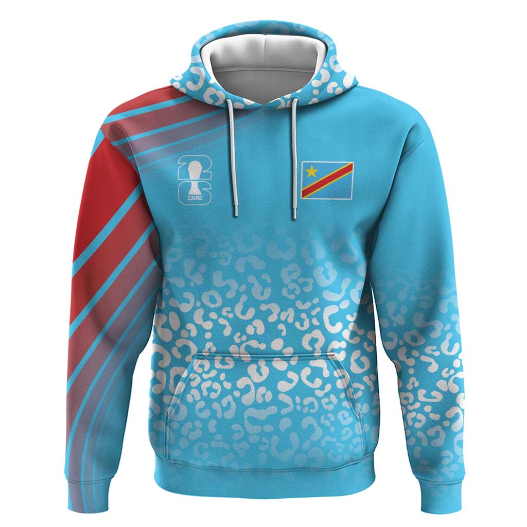 DR Congo WC2026 Custom Guernsey Leopard Inspired Zip Hoodie