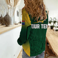 South Africa Rugby 2023 Women Casual Shirt Bokke Champions - Wonder Print Shop