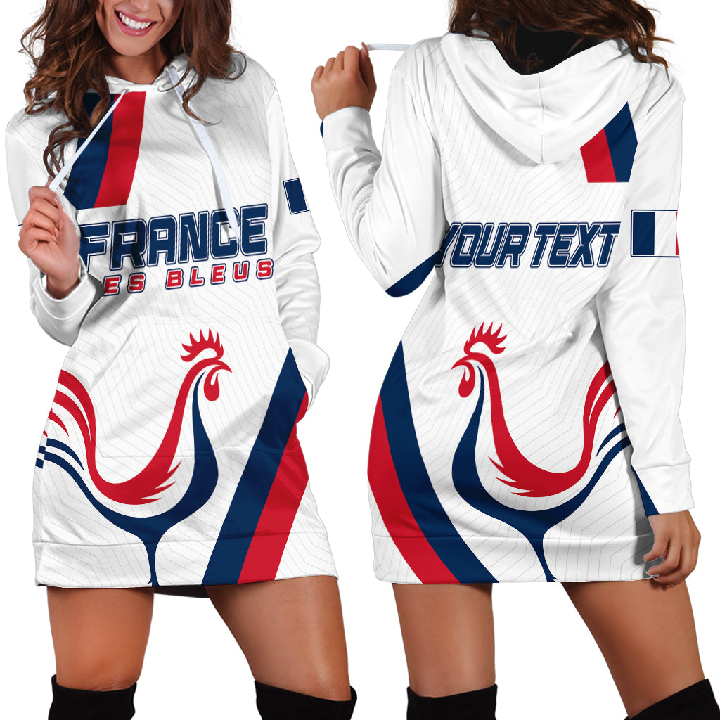France Rugby 2023 Hoodie Dress Les Blues Roosters - Wonder Print Shop