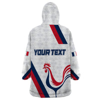 France Rugby 2023 Wearable Blanket Hoodie Les Blues Roosters - Wonder Print Shop