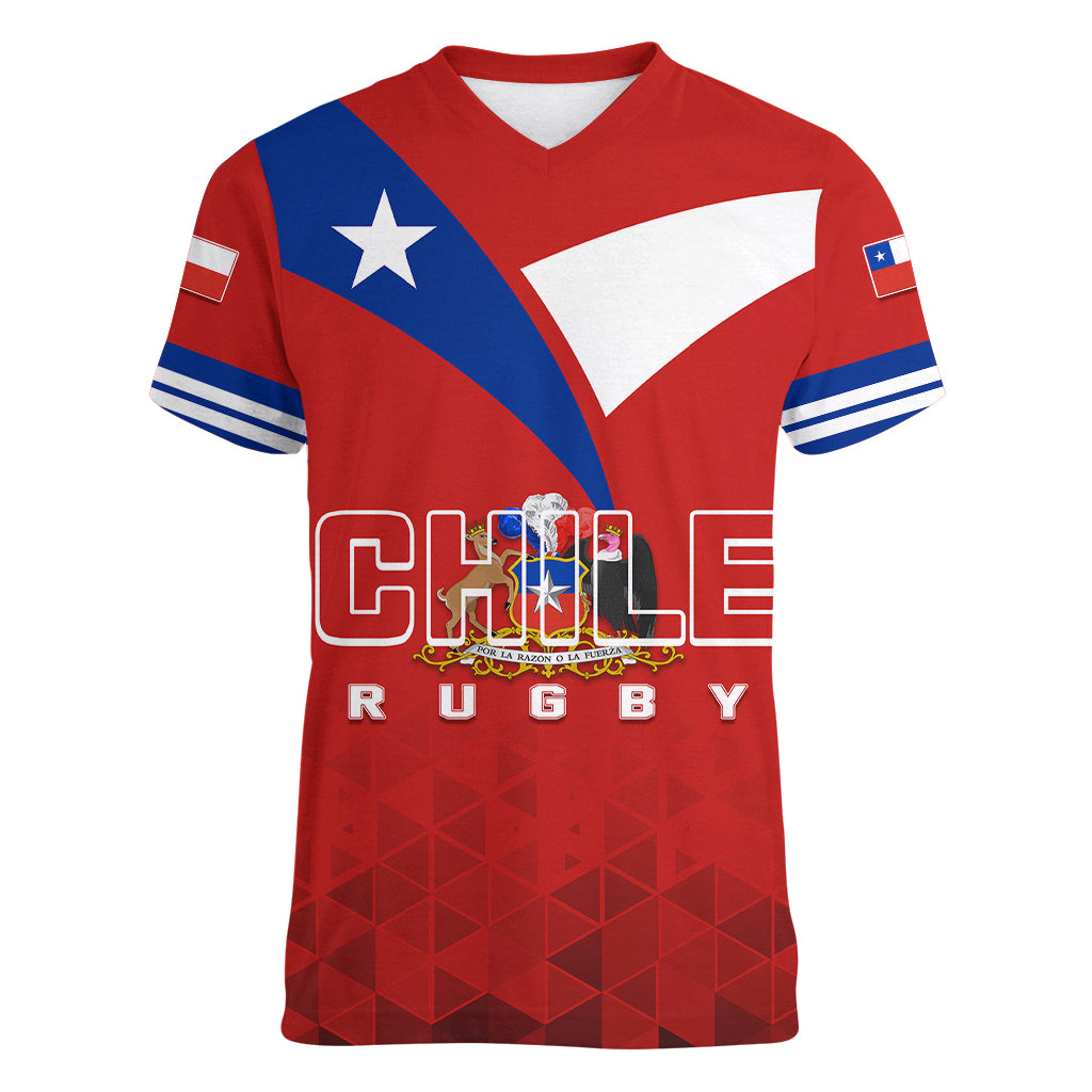 Chile Rugby 2023 Women V Neck T Shirt Rising Star New History - Wonder Print Shop