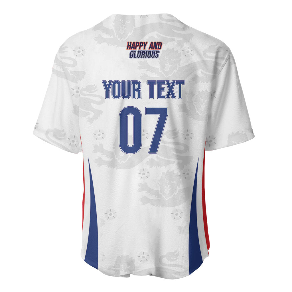 England Football WC2026 Custom Baseball Jersey Three Lions - Happy And Glorious