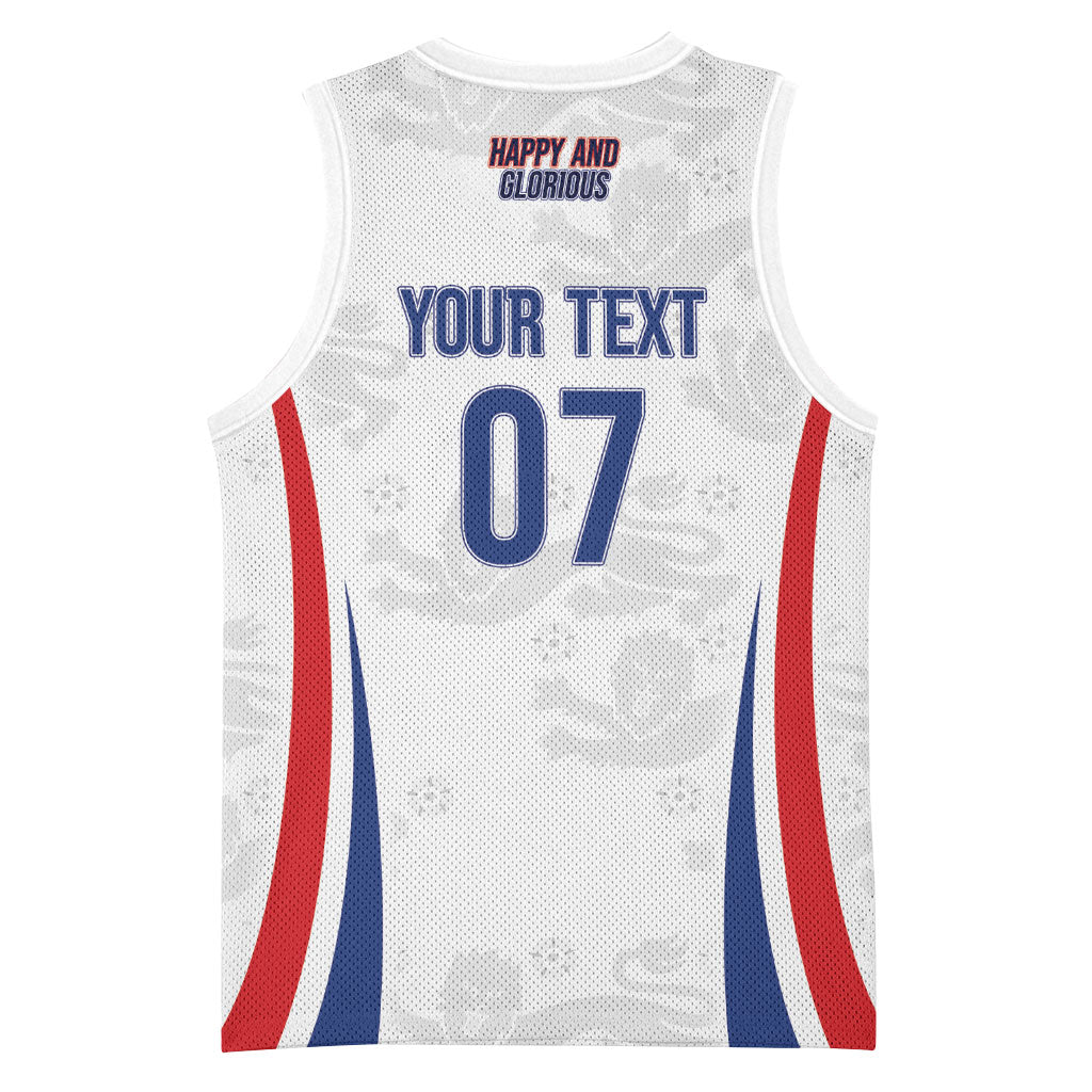 England Football WC2026 Custom Basketball Jersey Three Lions - Happy And Glorious