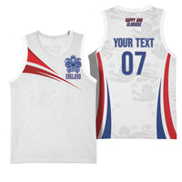 England Football WC2026 Custom Basketball Jersey Three Lions - Happy And Glorious