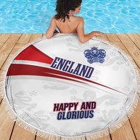 England Football WC2026 Beach Blanket Three Lions - Happy And Glorious