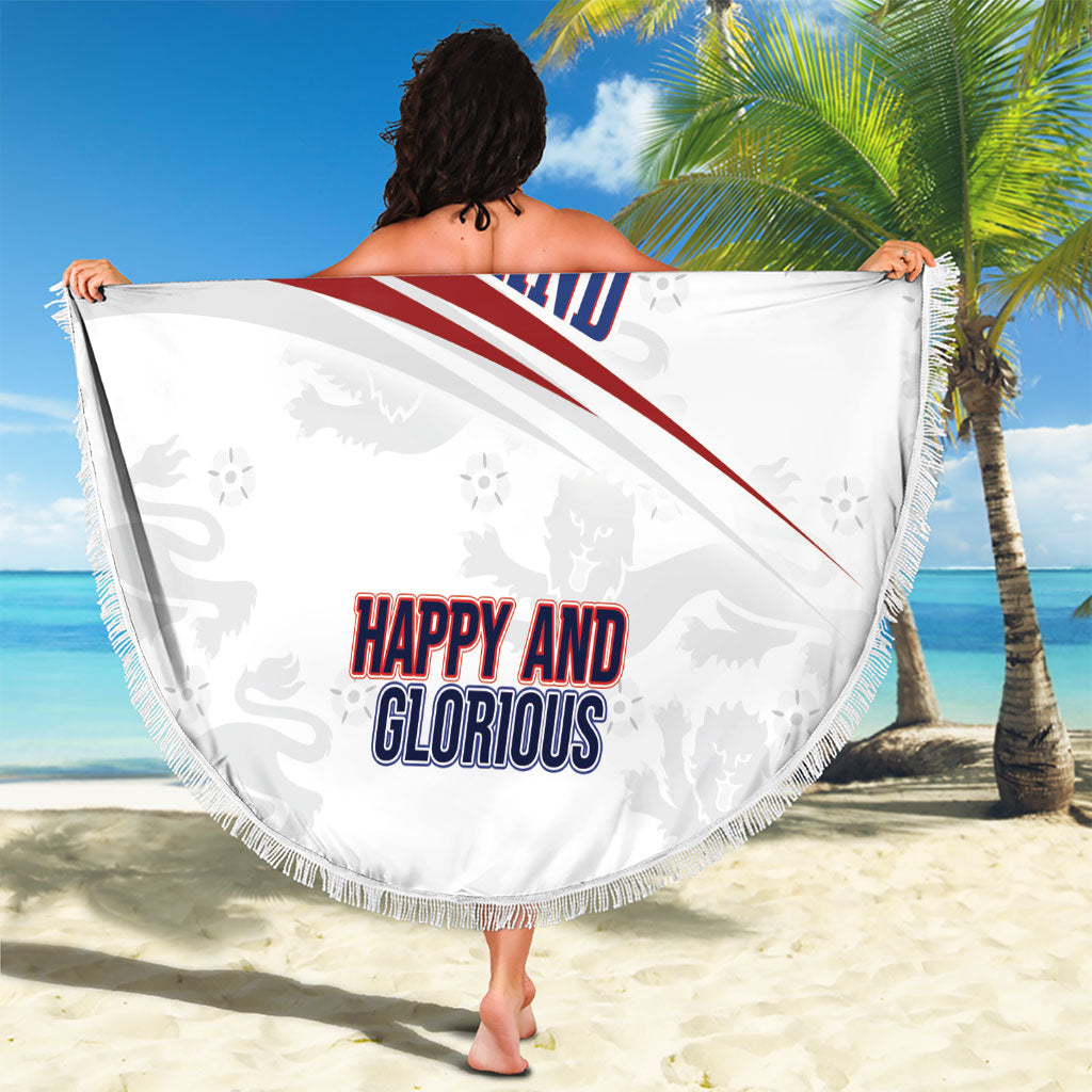 England Football WC2026 Beach Blanket Three Lions - Happy And Glorious