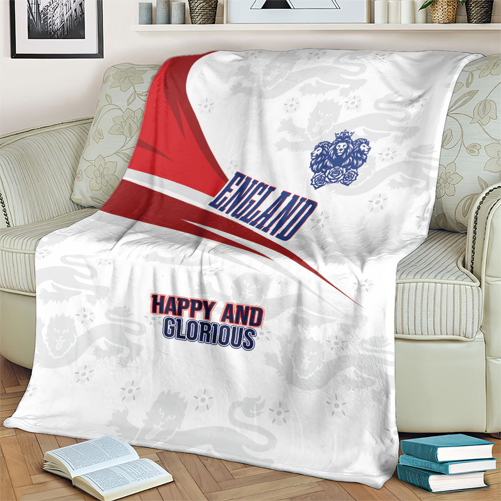 England Football WC2026 Blanket Three Lions - Happy And Glorious