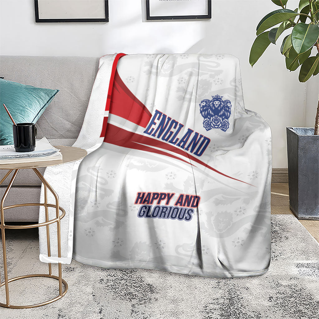 England Football WC2026 Blanket Three Lions - Happy And Glorious