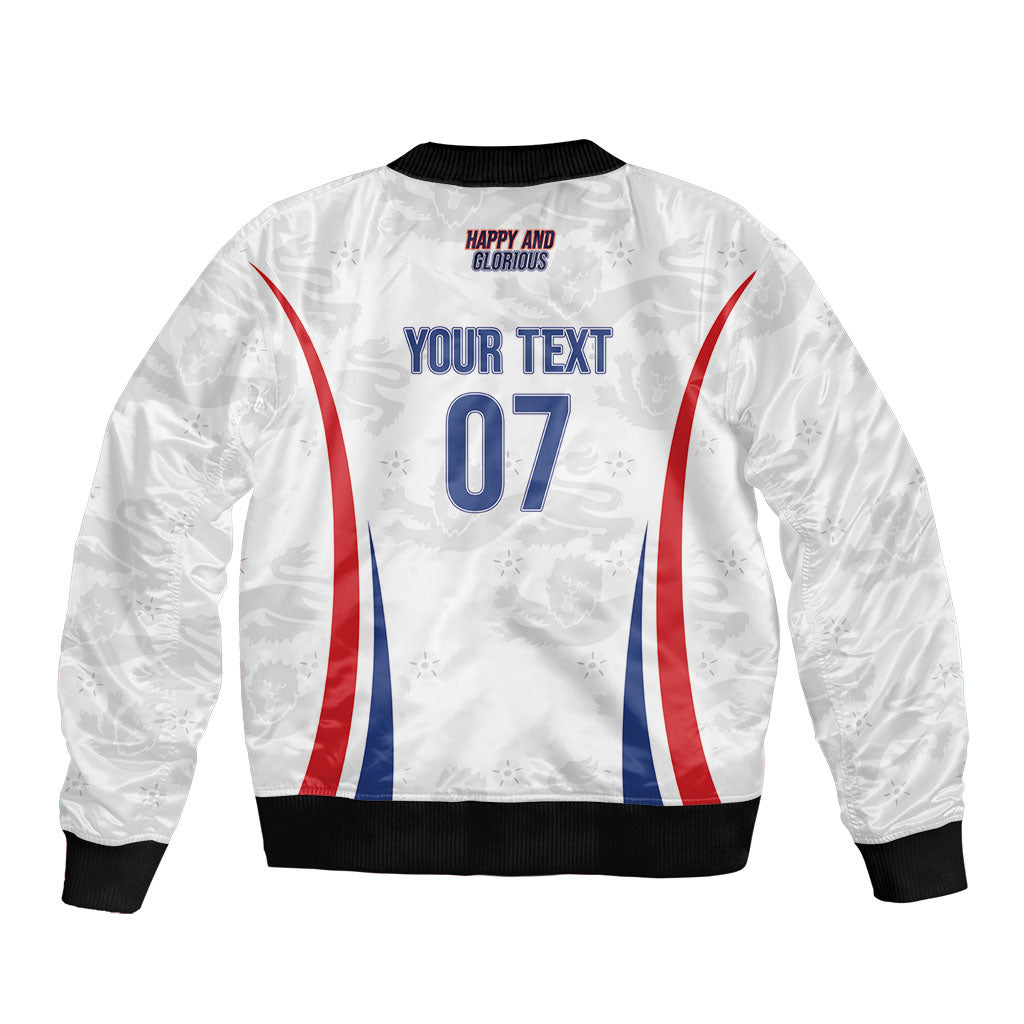 England Football WC2026 Custom Bomber Jacket Three Lions - Happy And Glorious