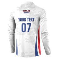 England Football WC2026 Custom Button Sweatshirt Three Lions - Happy And Glorious