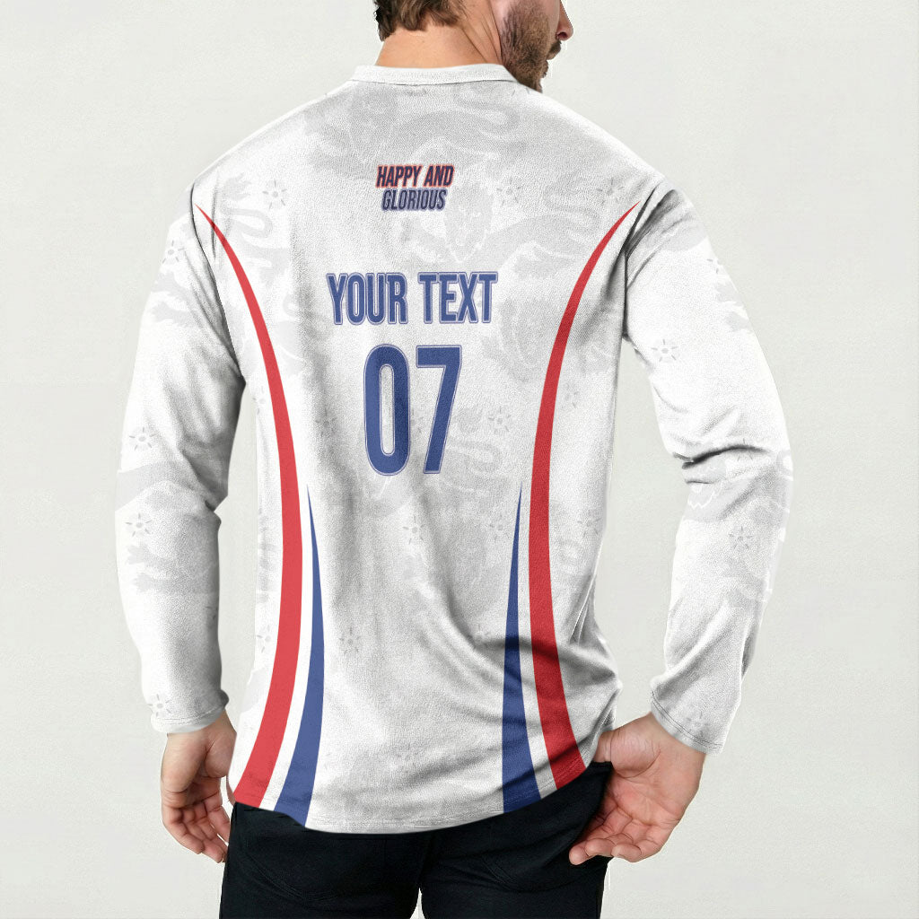 England Football WC2026 Custom Button Sweatshirt Three Lions - Happy And Glorious