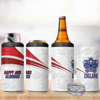 England Football WC2026 4 in 1 Can Cooler Tumbler Three Lions - Happy And Glorious