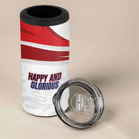 England Football WC2026 4 in 1 Can Cooler Tumbler Three Lions - Happy And Glorious
