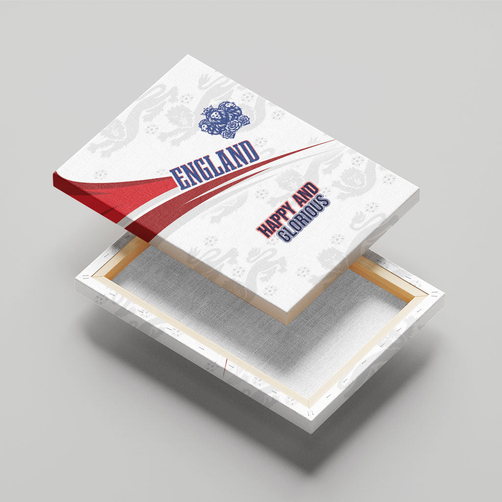 England Football WC2026 Canvas Wall Art Three Lions - Happy And Glorious