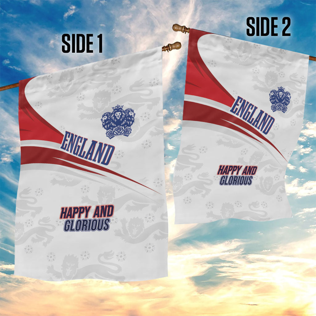 England Football WC2026 Garden Flag Three Lions - Happy And Glorious