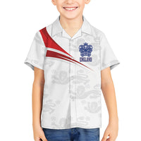 England Football WC2026 Custom Hawaiian Shirt Three Lions - Happy And Glorious