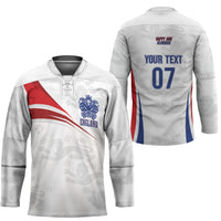 England Football WC2026 Custom Hockey Jersey Three Lions - Happy And Glorious