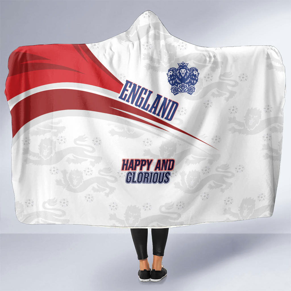 England Football WC2026 Hooded Blanket Three Lions - Happy And Glorious