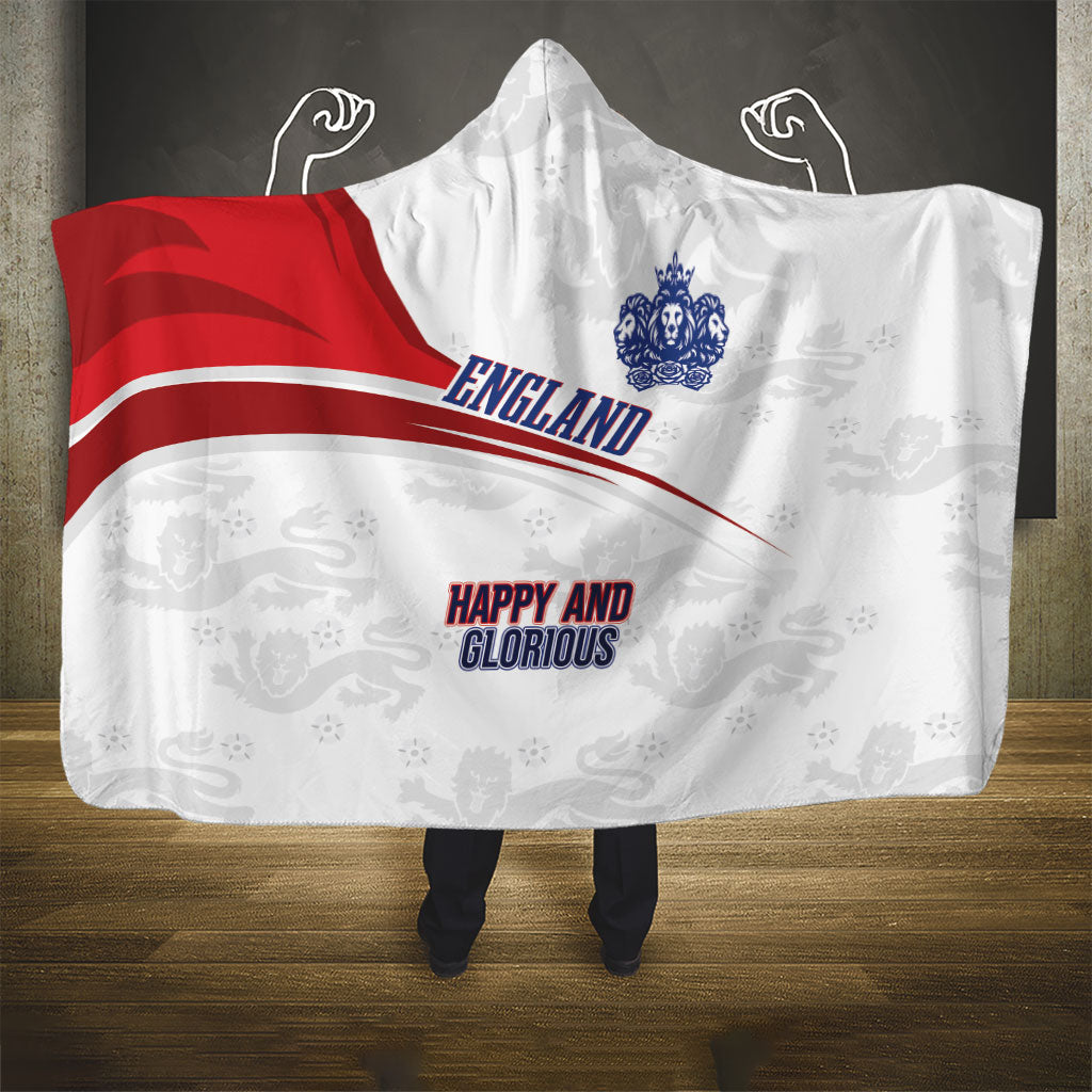England Football WC2026 Hooded Blanket Three Lions - Happy And Glorious