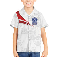 England Football WC2026 Custom Kid Hawaiian Shirt Three Lions - Happy And Glorious