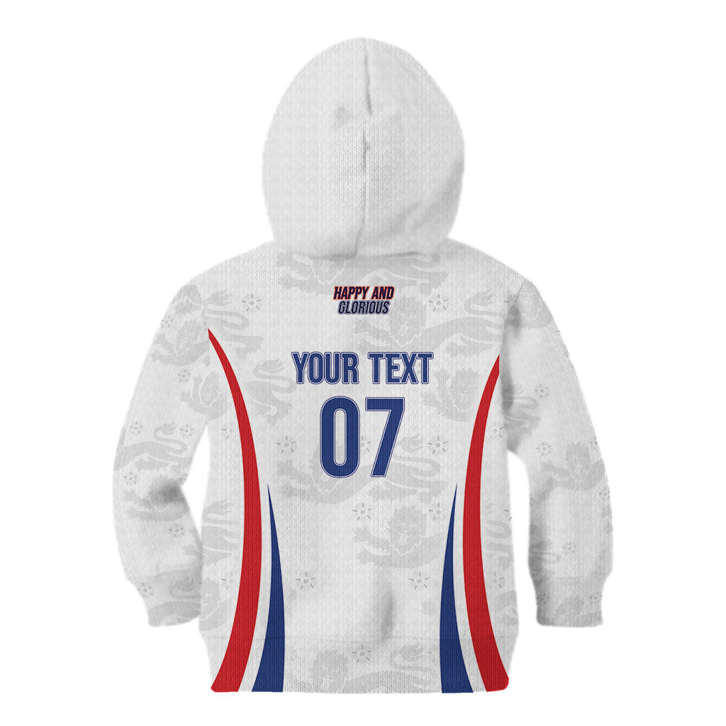 England Football WC2026 Custom Kid Hoodie Three Lions - Happy And Glorious