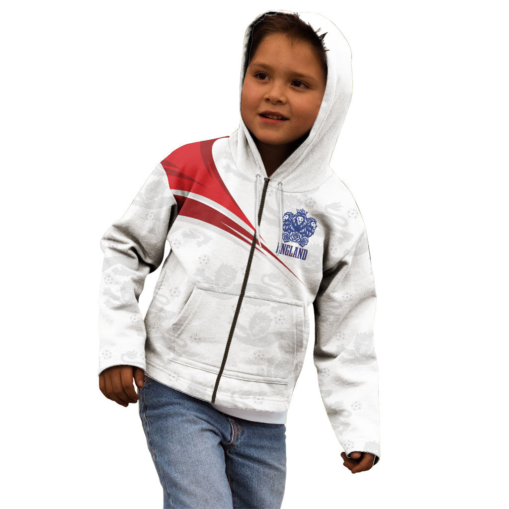 England Football WC2026 Custom Kid Hoodie Three Lions - Happy And Glorious