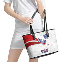 England Football WC2026 Leather Tote Bag Three Lions - Happy And Glorious