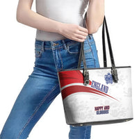 England Football WC2026 Leather Tote Bag Three Lions - Happy And Glorious