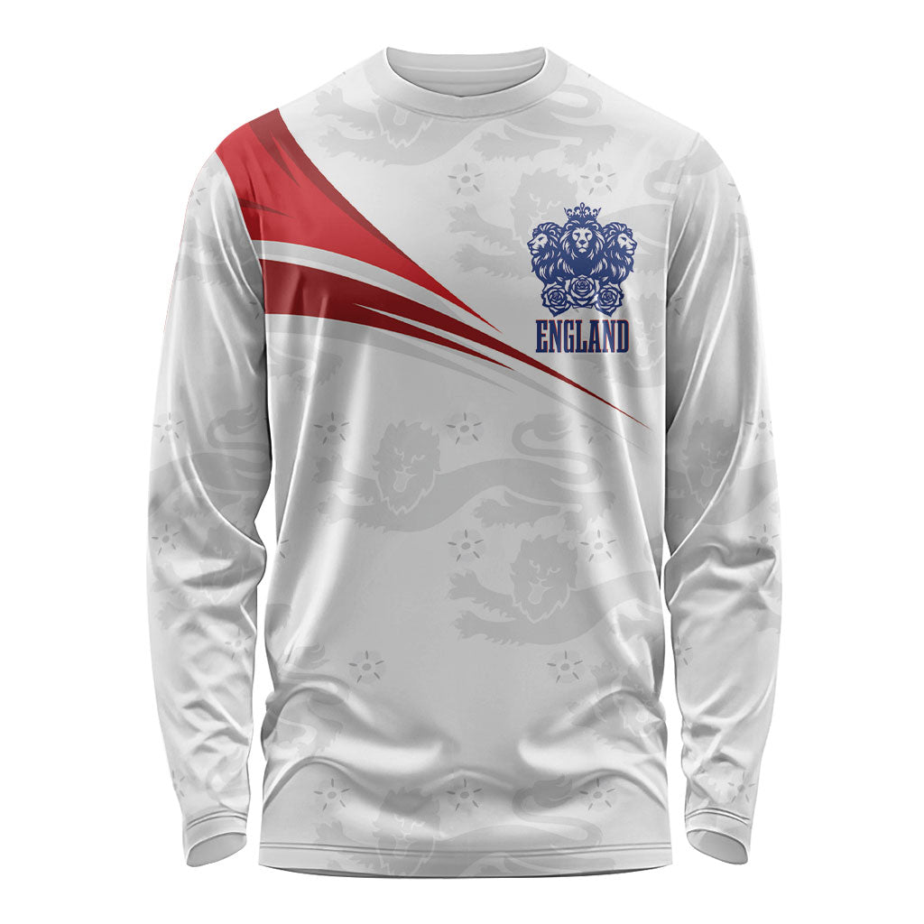 England Football WC2026 Custom Long Sleeve Shirt Three Lions - Happy And Glorious
