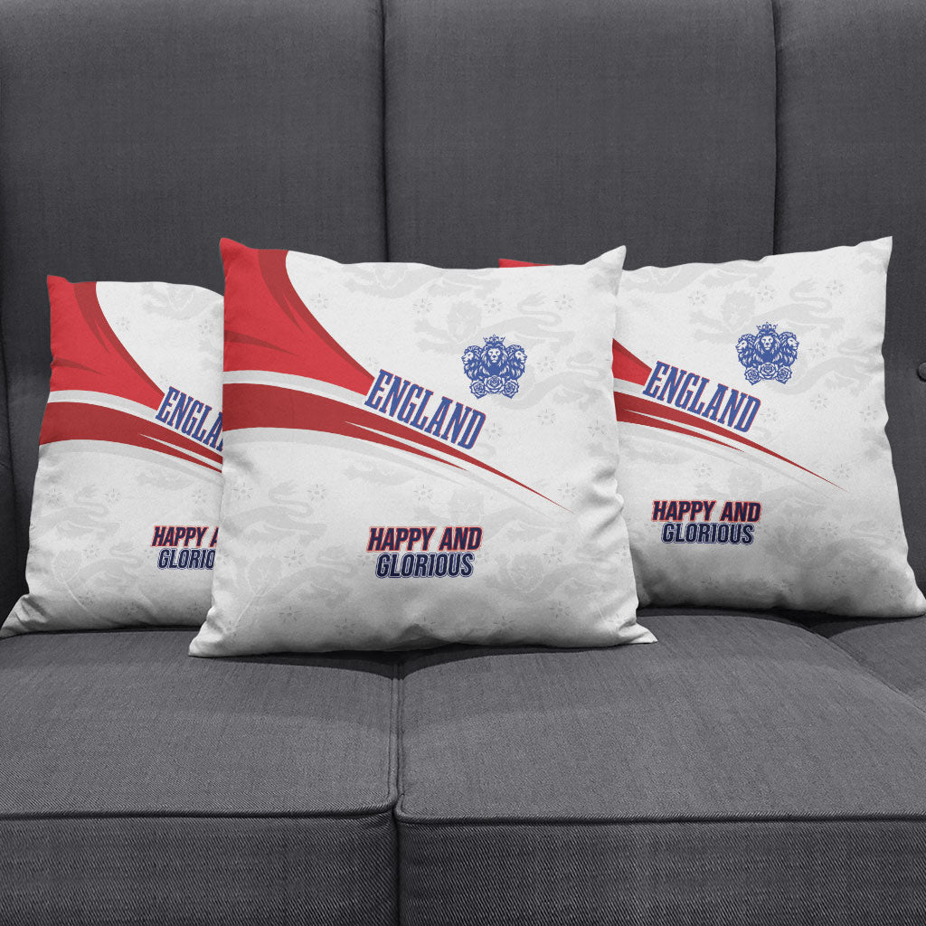 England Football WC2026 Pillow Cover Three Lions - Happy And Glorious